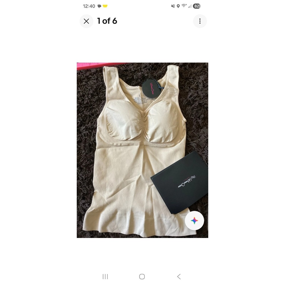 WOMAN OCEAN  Cami Shaper Classic 010 BEIGE NWT -‎ WOMANS LARGE